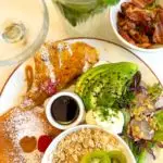 Café fleuri brunch sucré salé à Namur