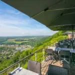 Vue depuis la terrasse u restaurant les 7 meuses