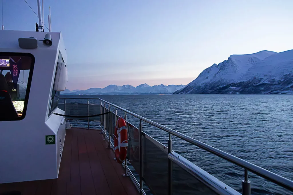 Excursion en bateau dans les fjords à Tromso