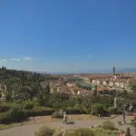 Point de vue en hauteur de la ville de Florence