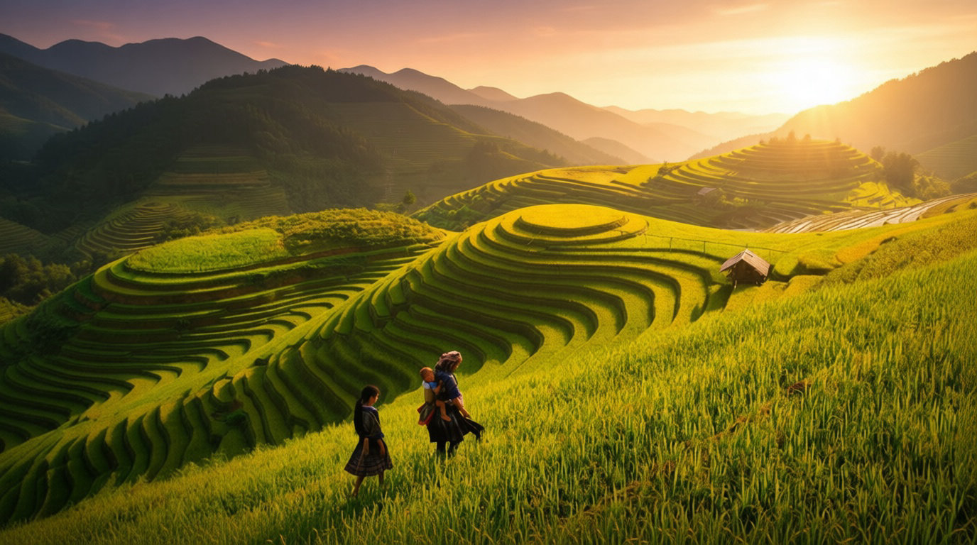 Itinéraire dans le nord : entre chaos urbain et rizières