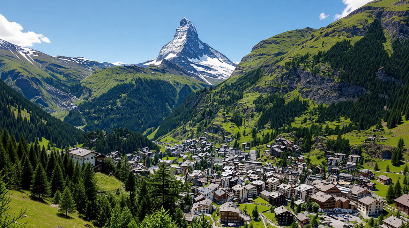 Zermatt, le silence des Alpes et le règne de l'électrique