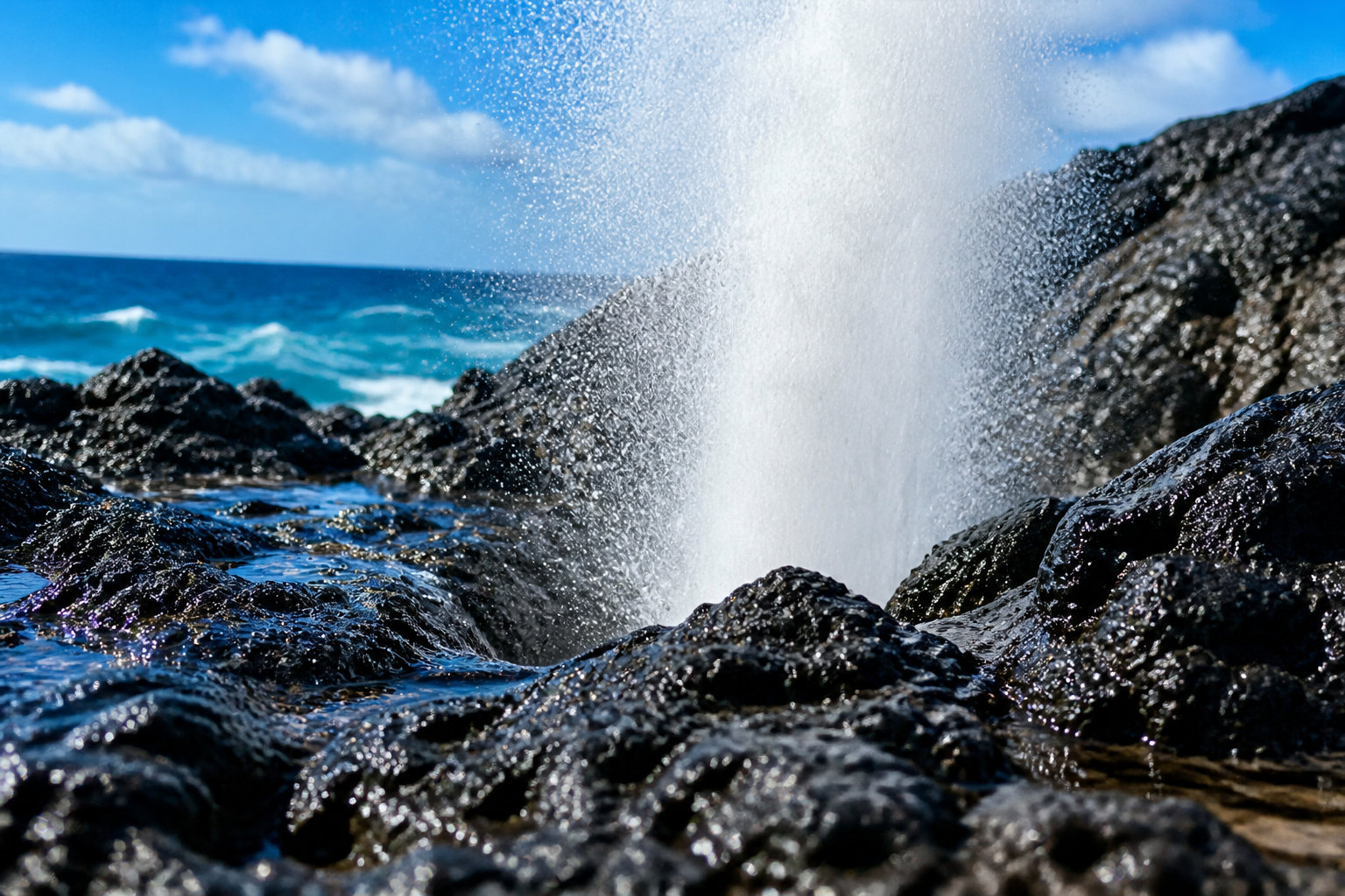 Halona Blowhole : quand l'océan gronde dans la roche