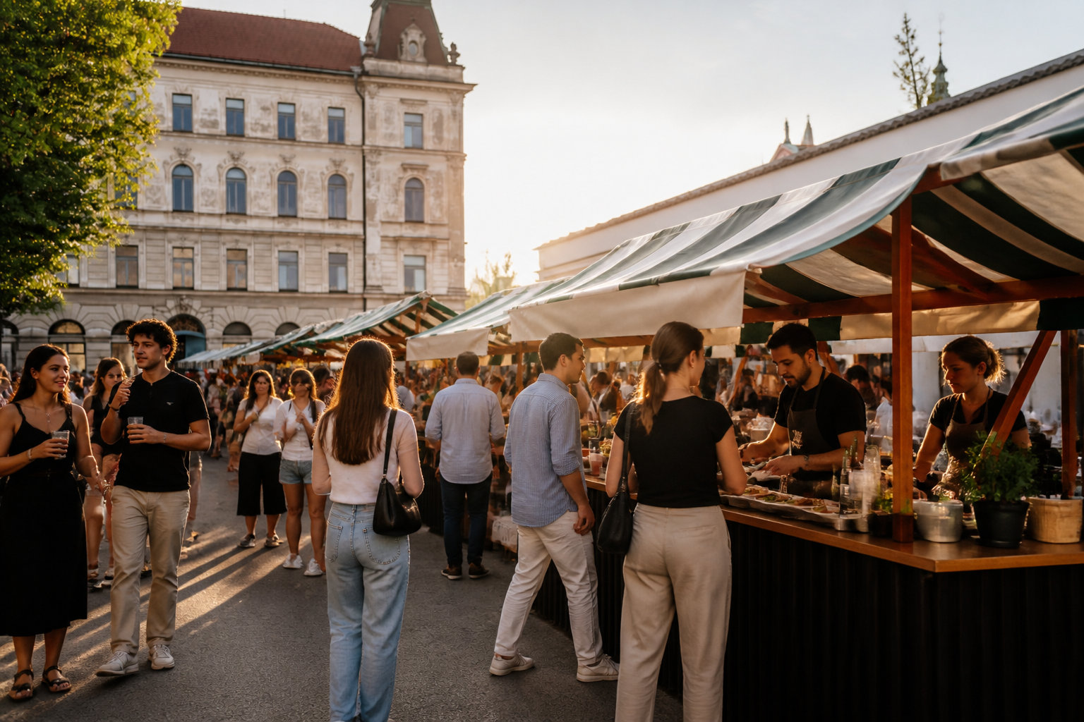Ljubljana sans voiture : visiter la capitale slovène à pied et à vélo 19 Où manger et boire un verre sans quitter le centre