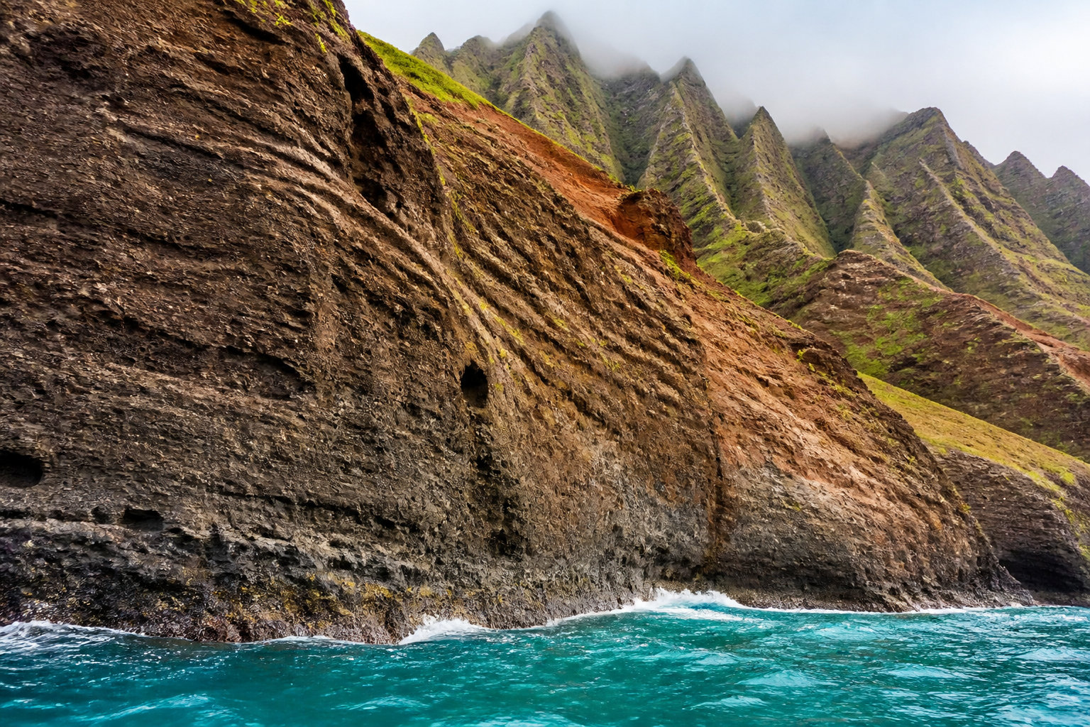 Na Pali Coast : les falaises géantes de Kauai