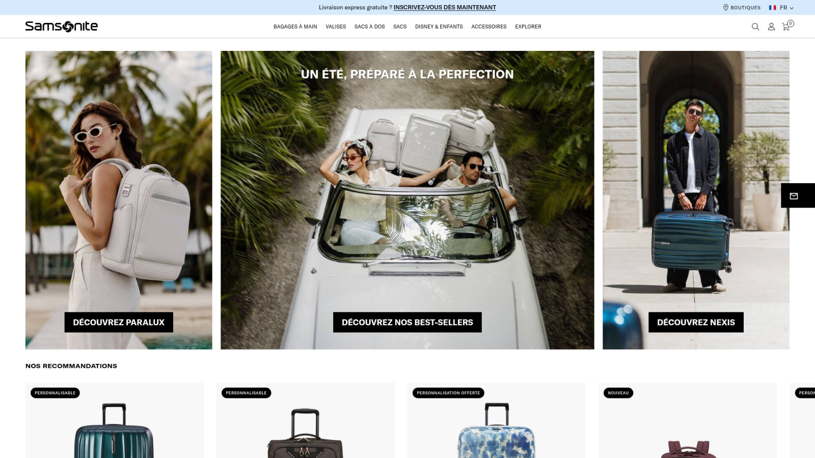 Équipement voyage et bagages : choisir sa valise cabine 24 Focus Samsonite : la marque belge historique