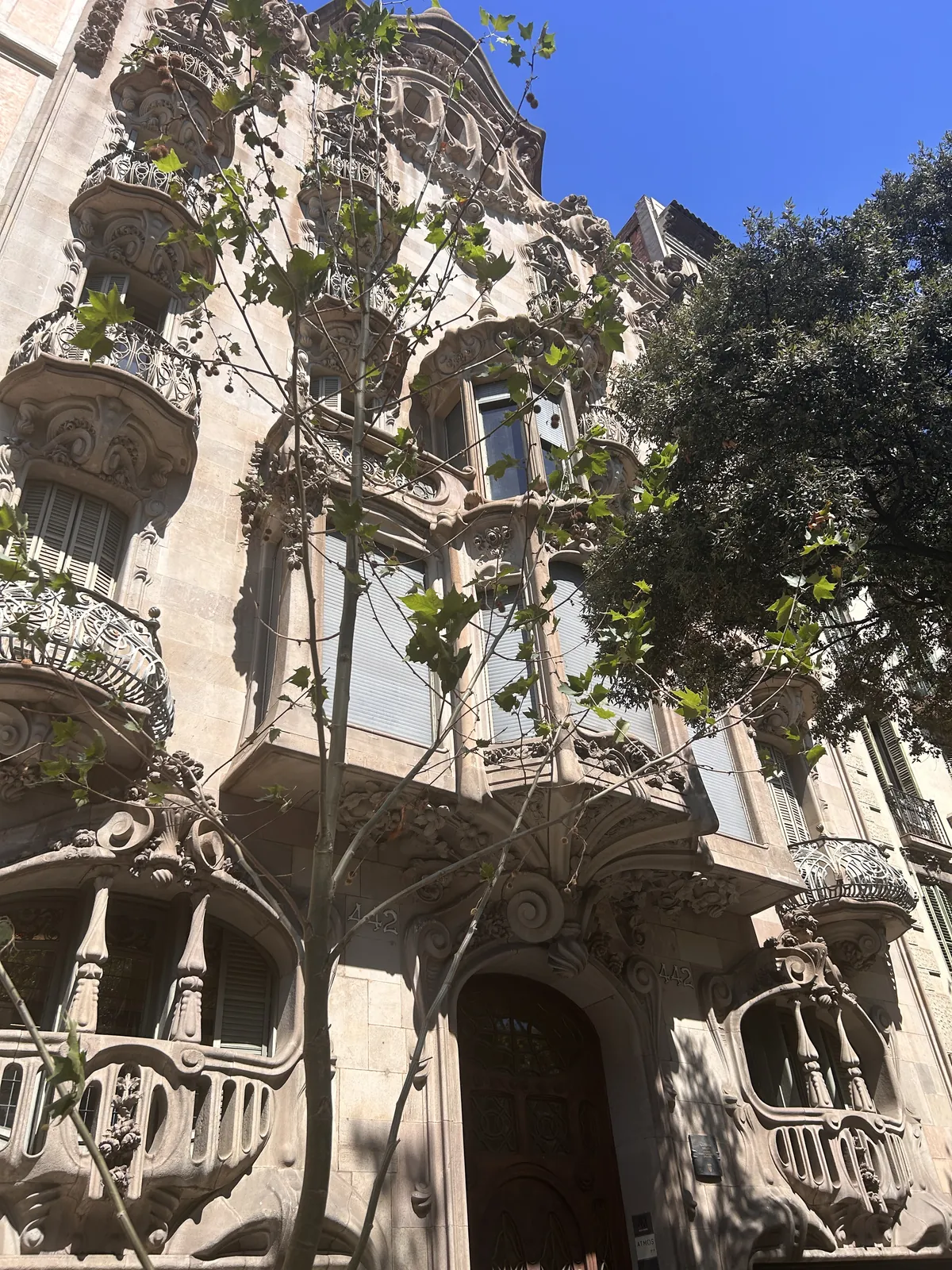 Une façade moderniste sur l'avinguda Diagonal à Barcelone