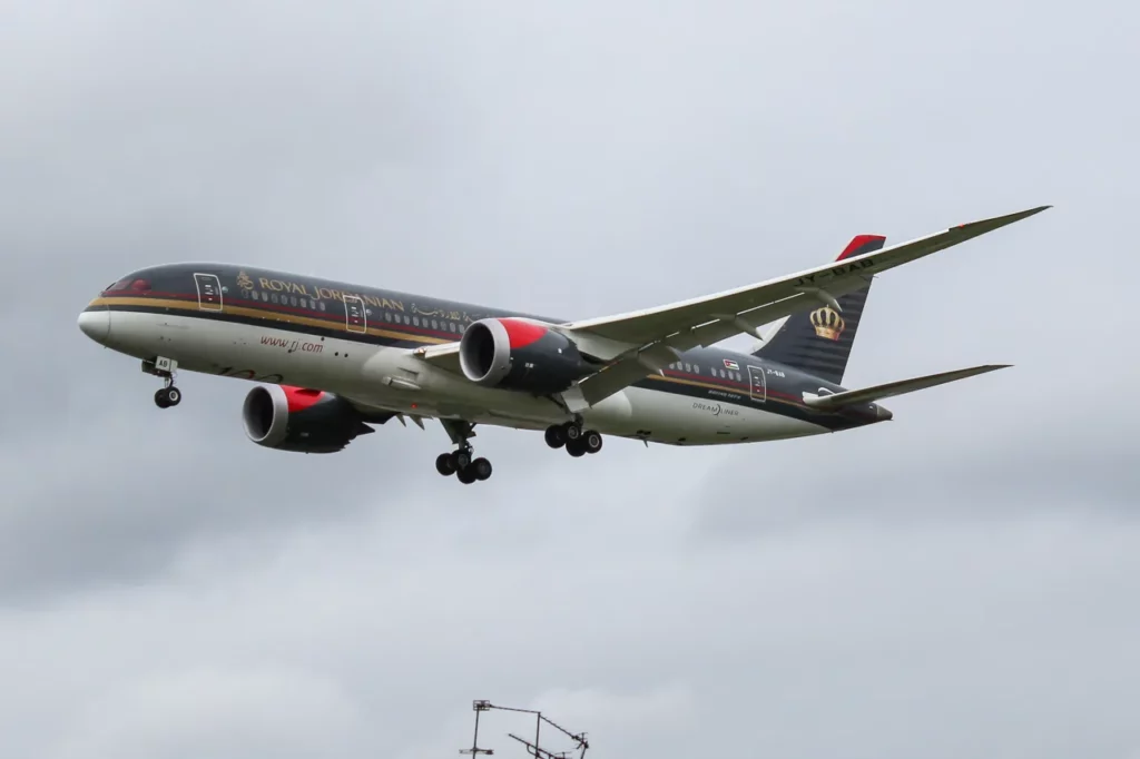 Boeing 787 de Royal Jordanian, la compagnie qui assure le vol direct Bruxelles-Amman