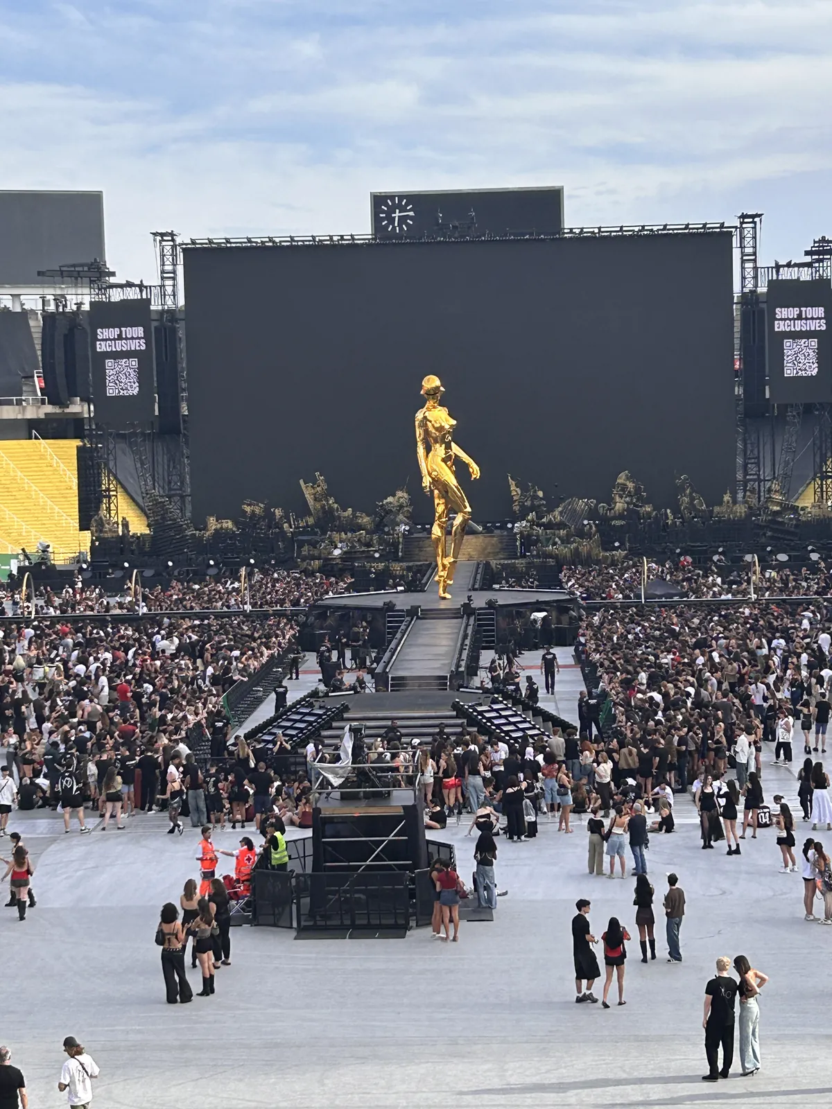 Le stade olympique de Montjuïc avant le concert de The Weeknd