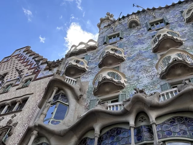 La façade de la Casa Batlló de Gaudí à Barcelone